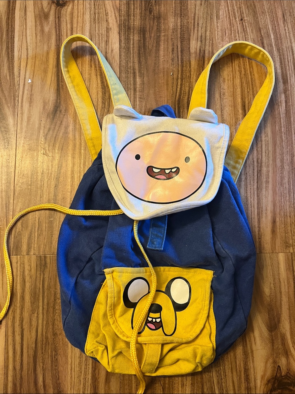 Cartoon Network Blue and Yellow Kids Character Backpack